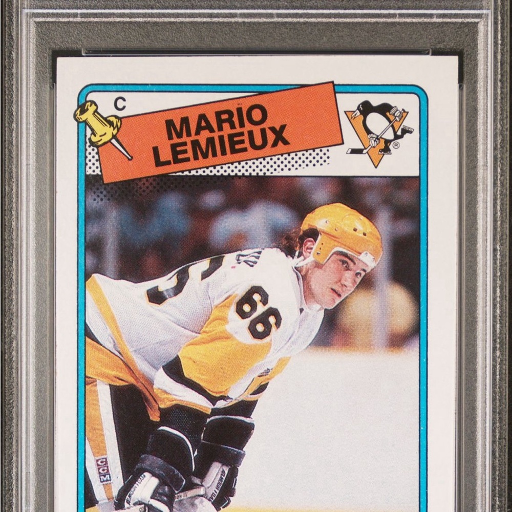 1988 Topps# 1 Mario Lemieux - PSA 9
